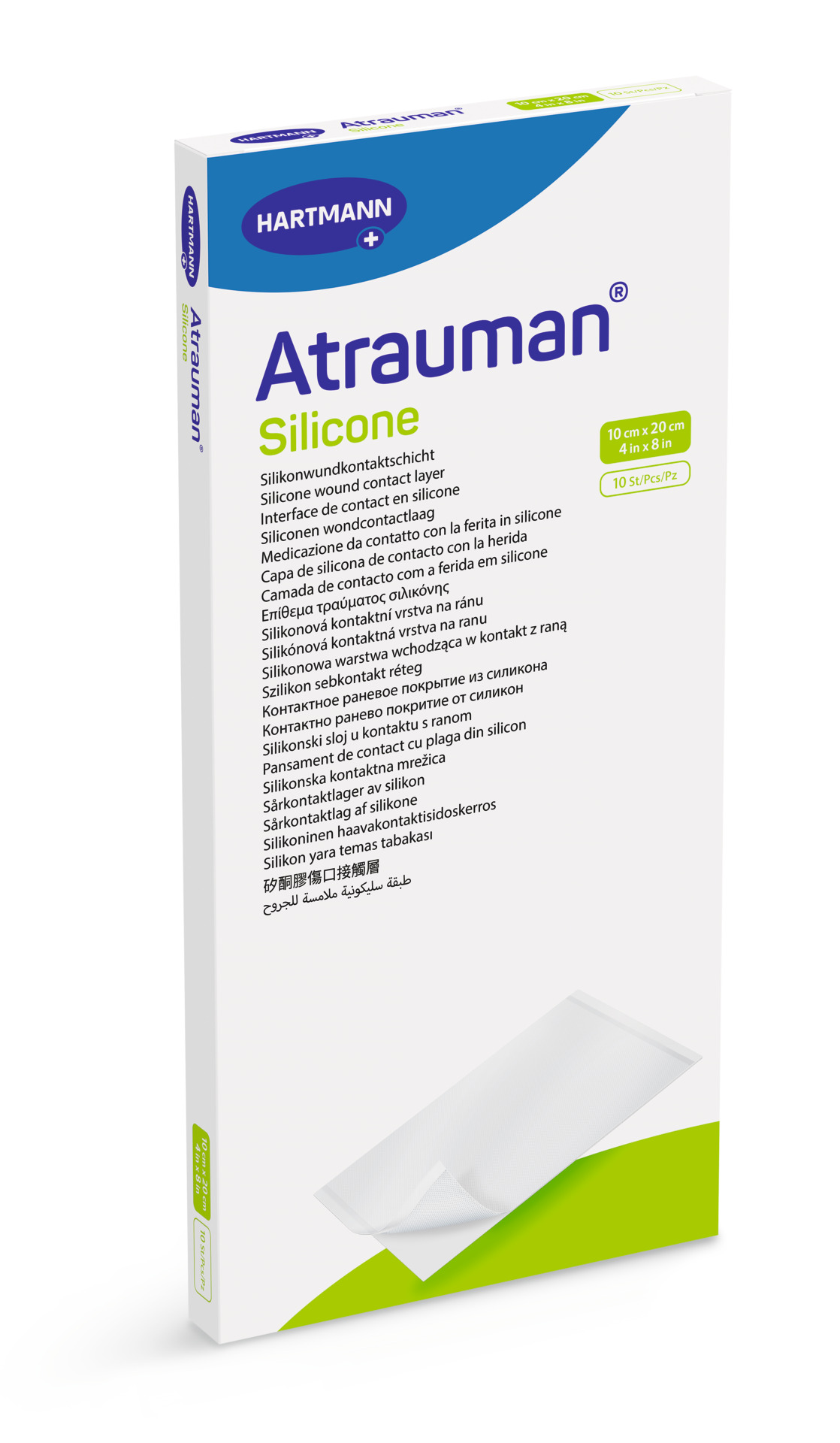 Atrauman Silicone Hartmann - 10 x 20 cm - 10 Stück