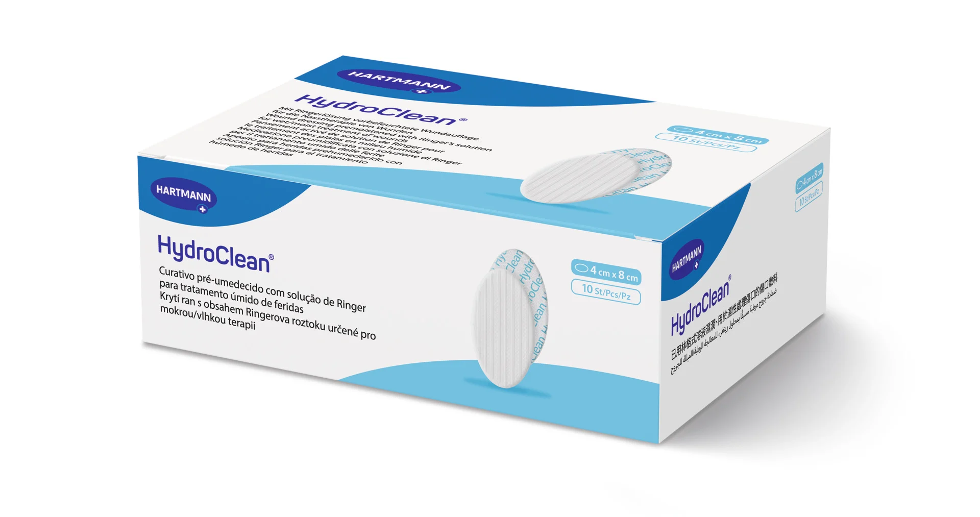 HydroClean Hartmann - 4 x 8 cm - 10 Stück
