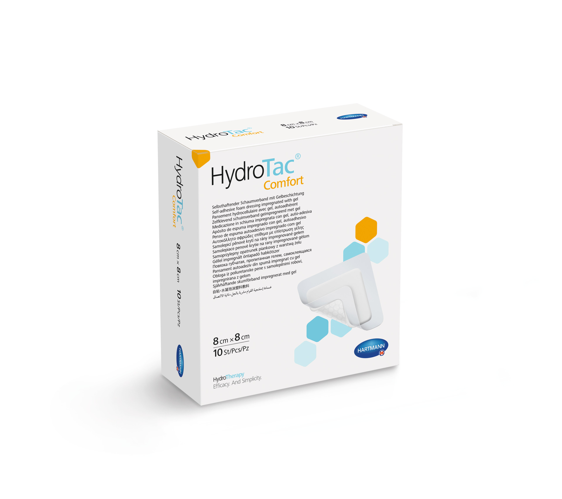 HydroTac Comfort Hartmann - 8 x 8 cm - 10 Stück
