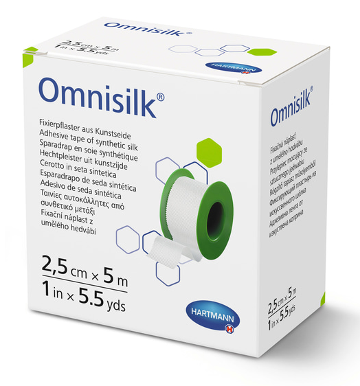 Hartmann Fixierpflaster Omnisilk - 2,50 cm x 5 m - 1 Rolle