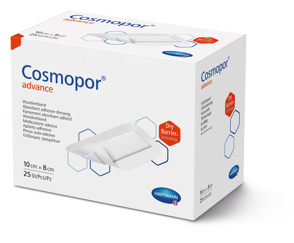 Hartmann Cosmopor® Advance Wundverband, 10 x 8 cm, 25 Stück