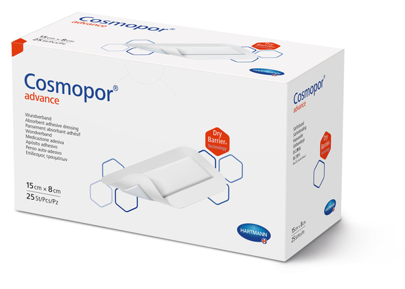 Hartmann Cosmopor® Advance Wundverband, 15 x 8 cm, 25 Stück