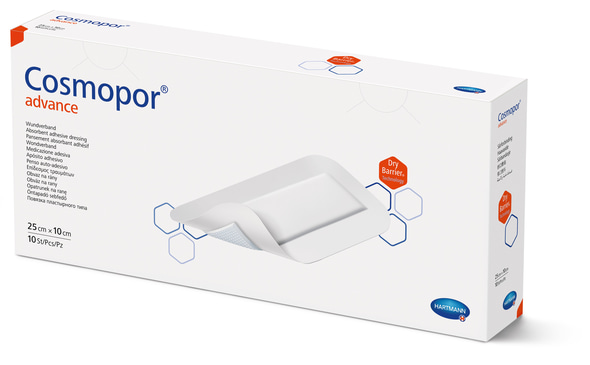 Hartmann Cosmopor® Advance Wundverband, 25 x 10 cm, 10 Stück