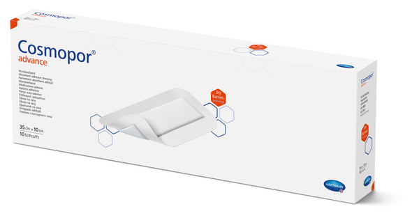 Hartmann Cosmopor® Advance Wundverband, 35 x 10 cm, 10 Stück