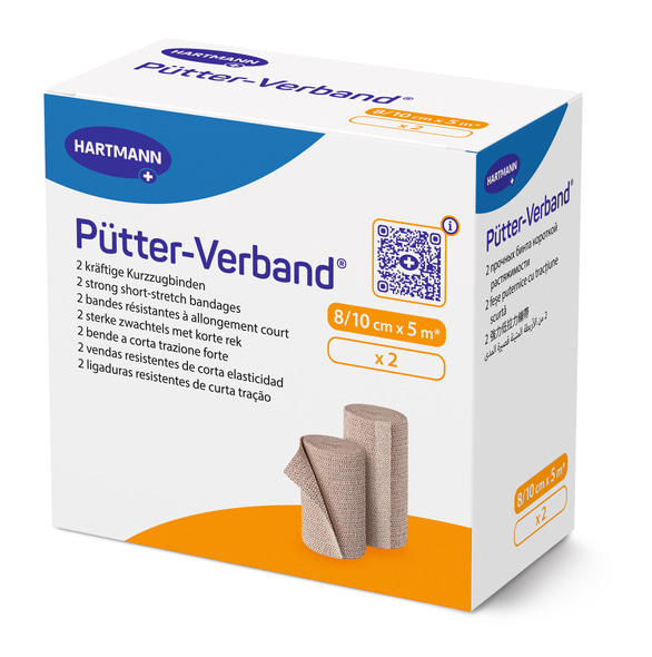 Pütter Verband Hartmann - 8 cm x 5 m & 10 cm x 5 m (jeweils 1 Binde)