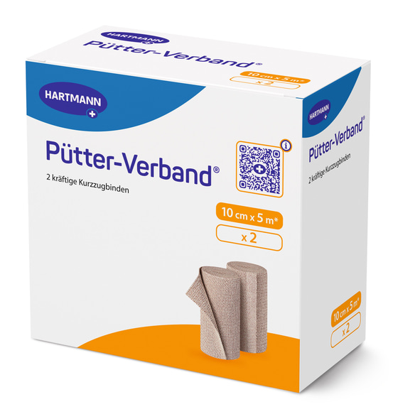 Pütter Verband Hartmann - 10 cm x 5 m, 2 Stück