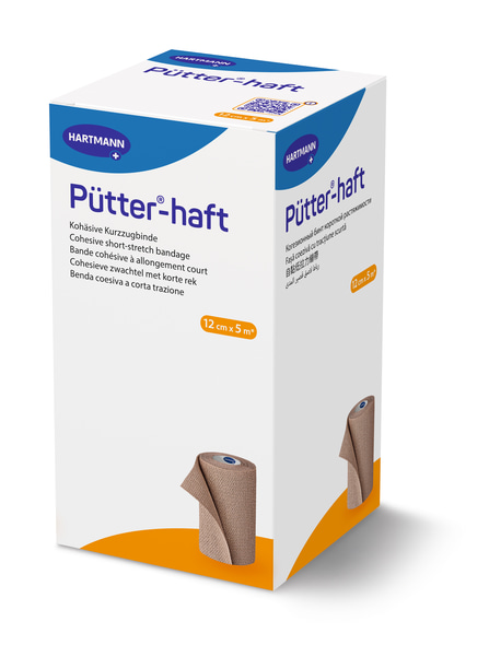 Pütter-Haft Binde Hartmann - 12 cm x 5 m, 1 Stück