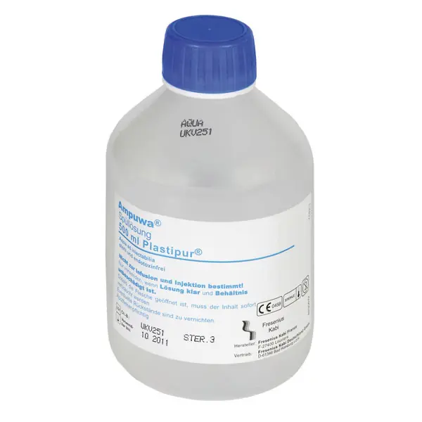 Ampuwa - 500 ml, Plastipur-Schraubflasche - 12 Flaschen