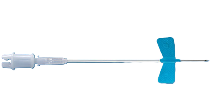 Sarstedt Multifly-Kanüle mit Multi-Adapter - blau 23 G x 3/4", Nr. 16 - 19 mm x 0,6 mm - Mit kurzem Schlauch 80 mm