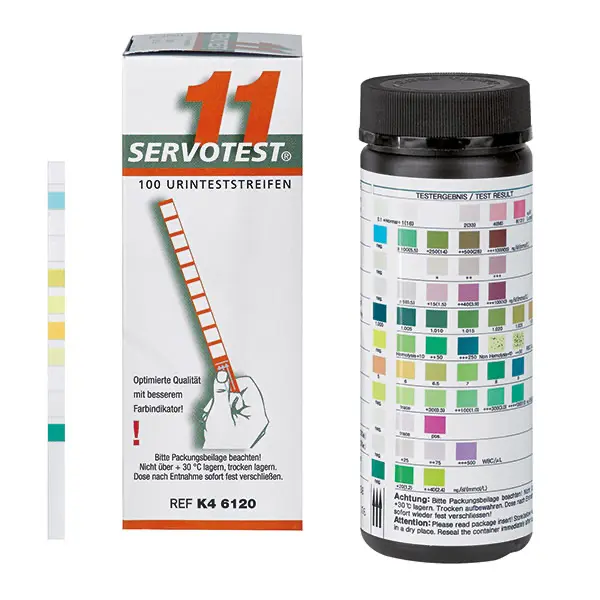 Urinteststreifen von Servotest 11, 100 Stück