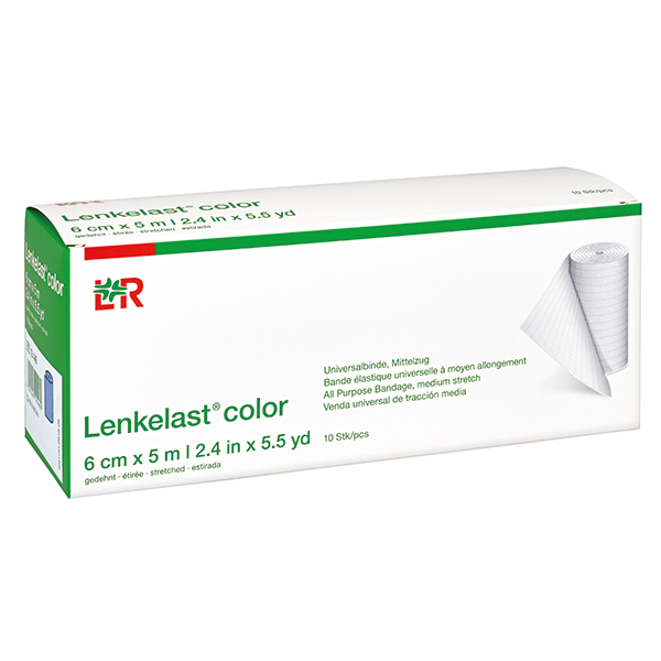 Lenkelast Color Lohmann & Rauscher, grün, 6 cm x 5 m, 10 Stück