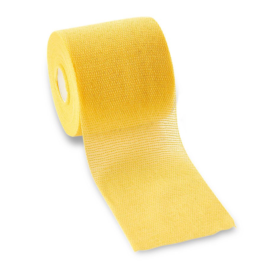 miro-haft fein color - elastische Fixierbinde fein - gelb - 4 cm x 20 m - 1 Stück