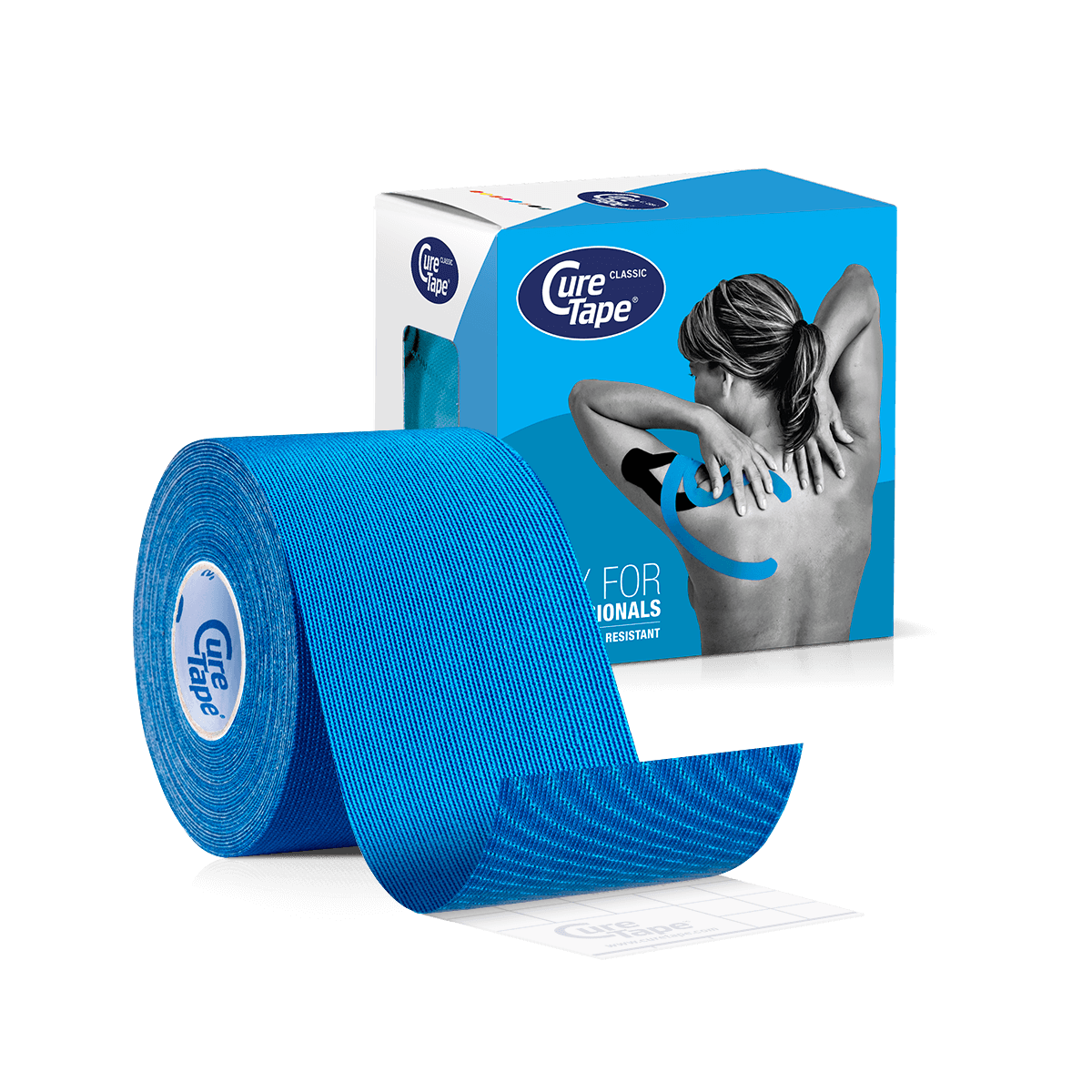 CureTape Classic Kinesiotape - 5 m x 1 cm - blau