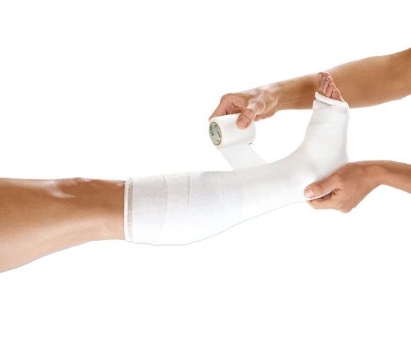 Lohmann & Rauscher Haftan Schaumstoffbinde - 10 cm - 6 Stück