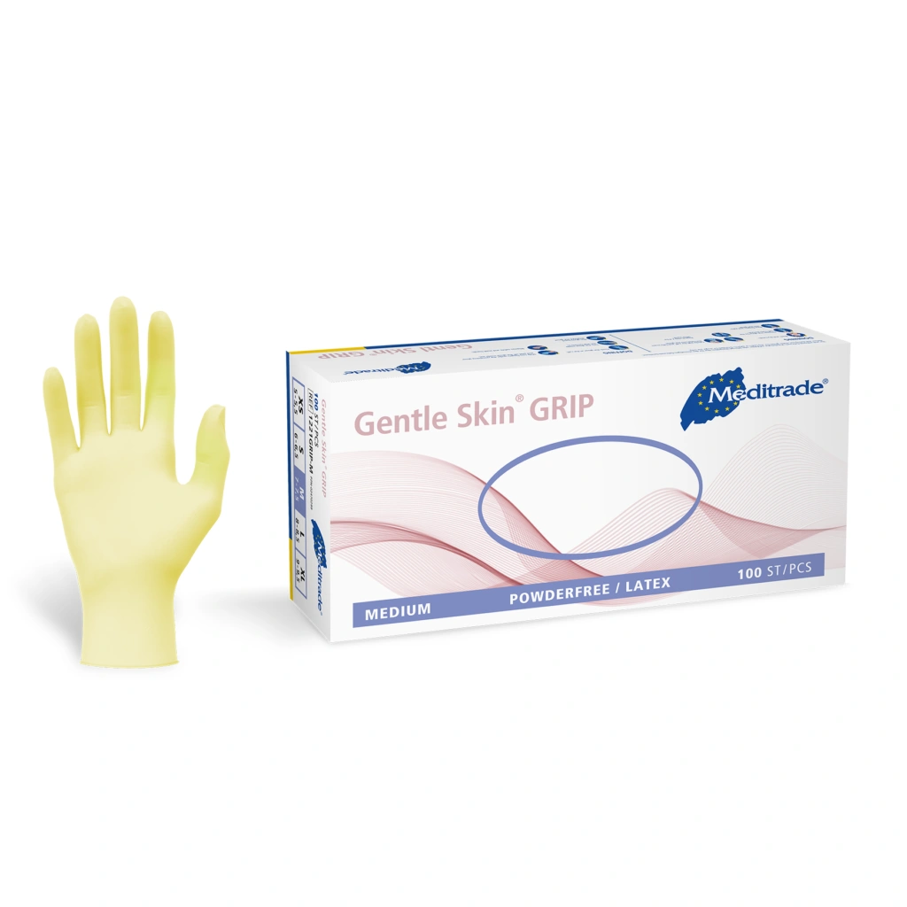 Gentle Skin Grip, Latex-Handschuhe, unsteril, puderfrei, Gr. XL, 100 Stück