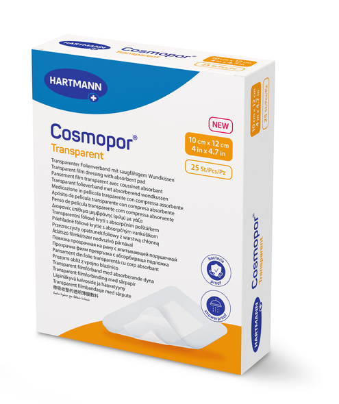 Hartmann Cosmopor® transparent Folienverband 10 x 12 cm, 25 Stück