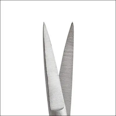 Fuhrmann Einmal-Schere Irisschere spitz/spitz, 11 cm, gebogen - 25 Stück