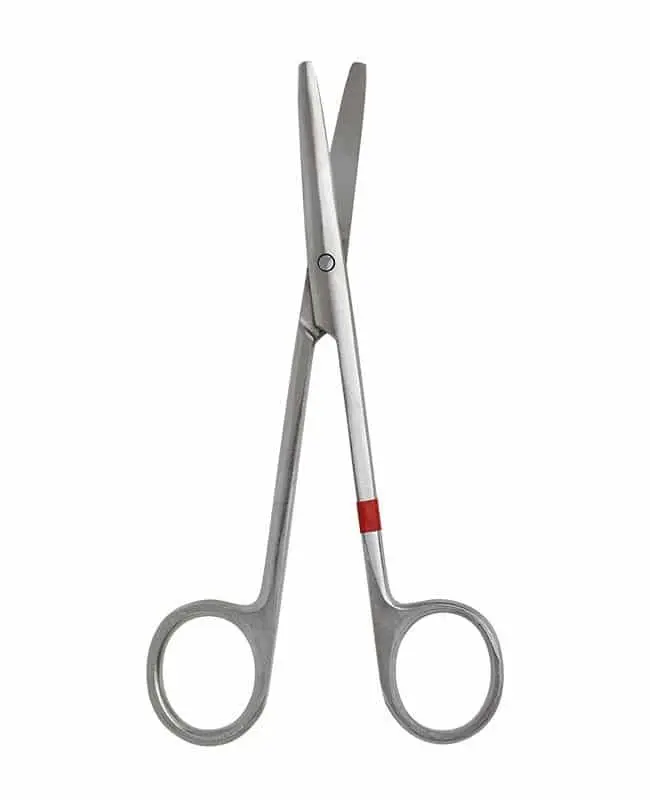 Fuhrmann Einmal-Schere Metzenbaum stumpf/stumpf, 14,5 cm, gerade - 25 Stück