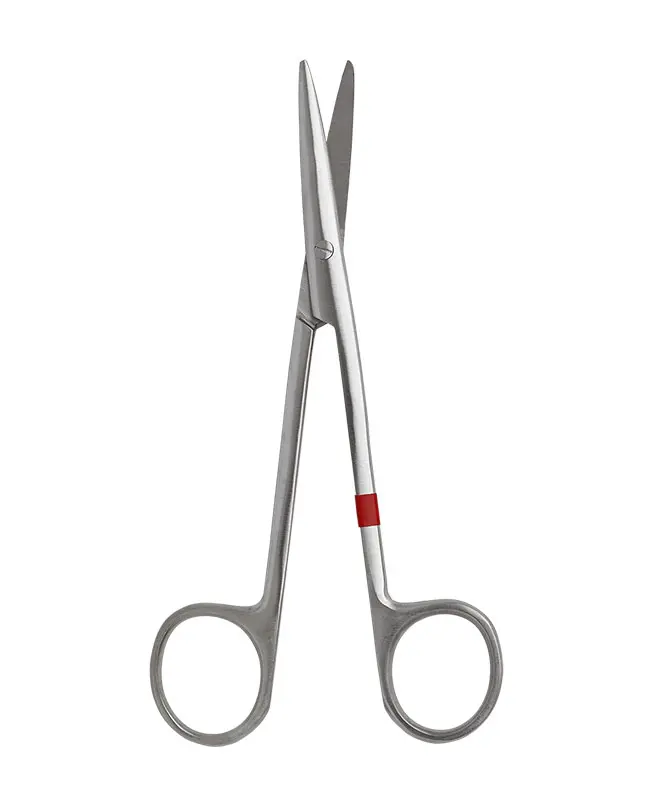 Fuhrmann Einmal-Schere Metzenbaum stumpf/stumpf, 14,5 cm, gebogen - 25 Stück