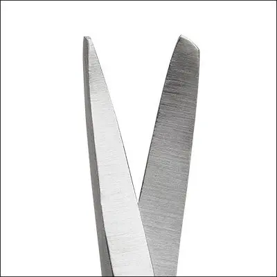 Fuhrmann Einmal-Schere chir. stumpf/spitz, 14,5 cm, gebogen - 25 Stück