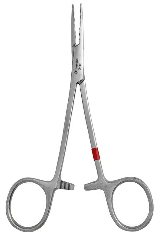 Fuhrmann Mosquito-Klemme 12,5 cm - anatomisch, gebogen - 25 Stück