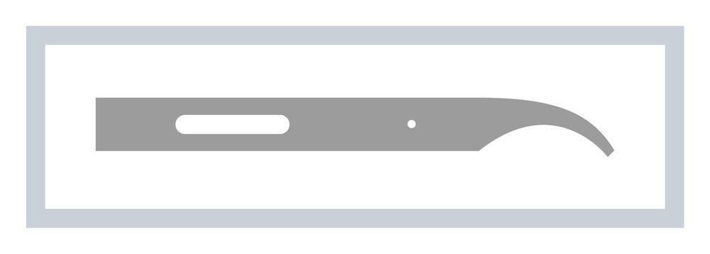 Hartmann MediSet® Fadenmesser 6,5 cm gebogen - 100 Stück