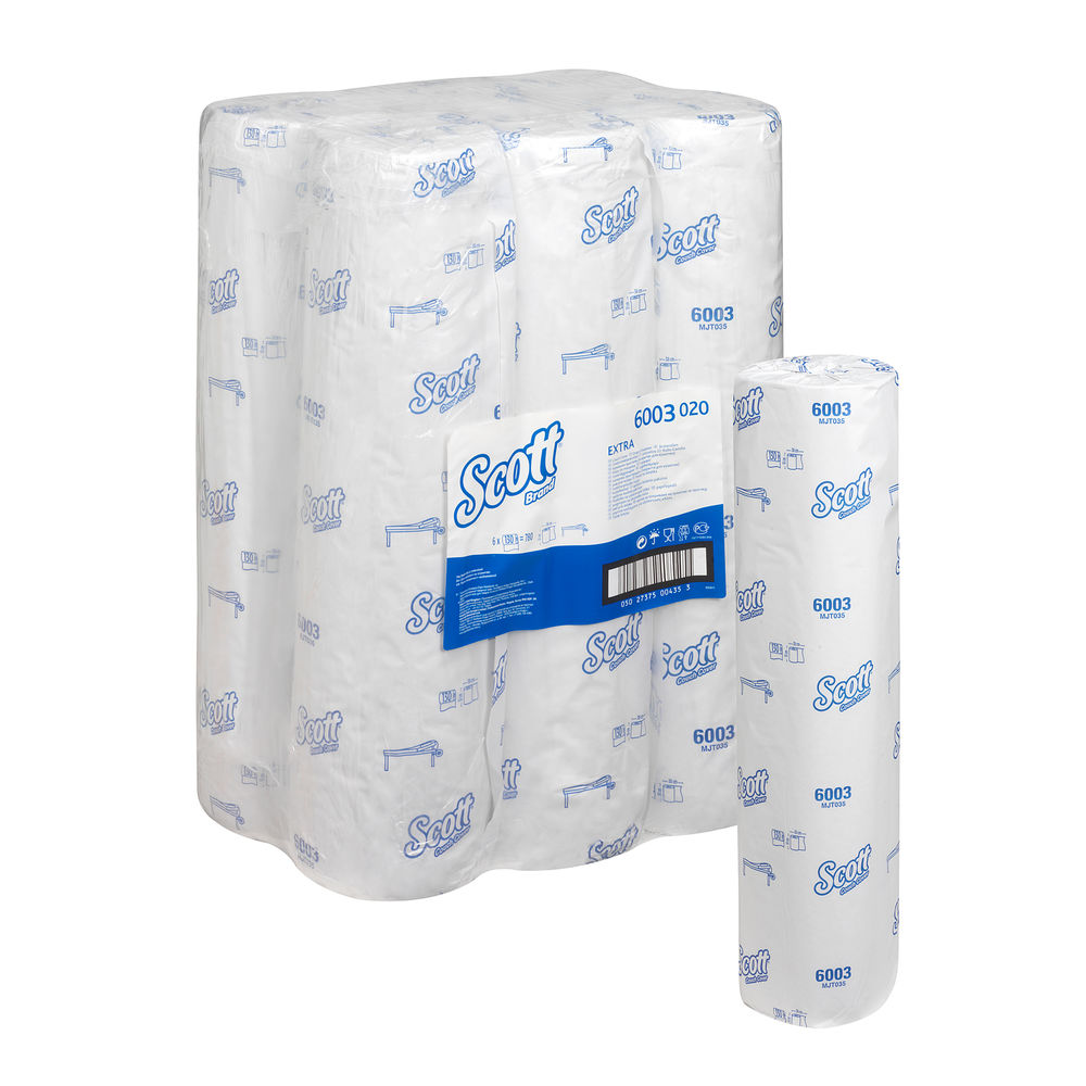 Kimberly-Clark Ärzterollen 2-lagig - SCOTT® EXTRA - 51 cm x 50 m - 6 Rollen