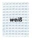 MS Waffelpiqué-Decke weiß - 100 % Baumwolle - 150 x 210 cm - 1 Stück