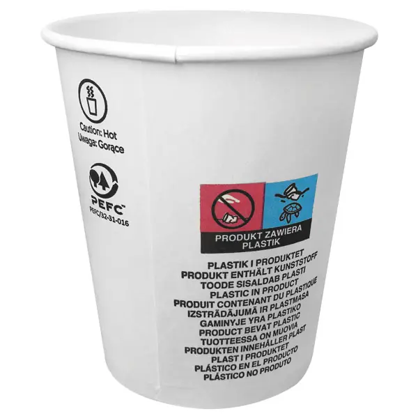 Papierbecher weiß 200 ml - 80 Stück