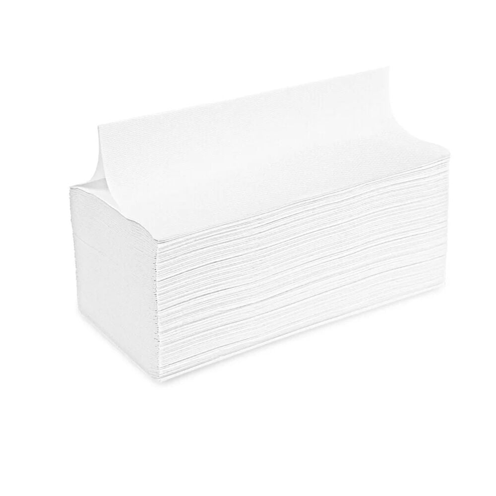 Meditrade Falthandtücher 2-lagig, V-Falz, hochweiß - 25 x 23 cm - 3200 Stück