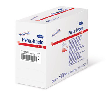 Peha-basic Latex, OP-Handschuhe, paarweise steril, puderfrei, Gr. 5,5, 50 Paar