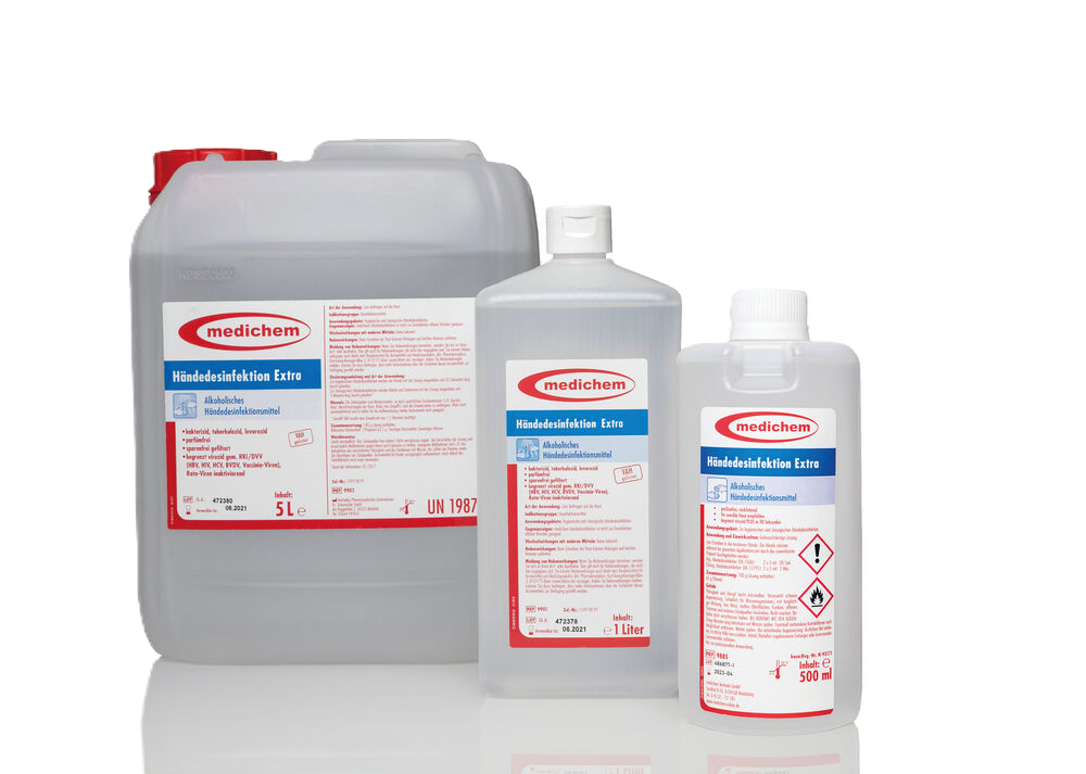 medichem Händedesinfektion Extra 500 ml - 1 Flasche