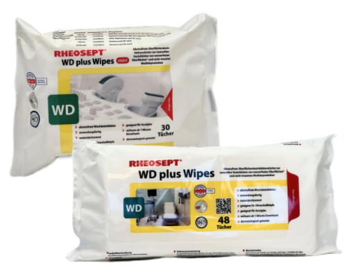 RHEOSEPT-WD plus Wipes Desinfektionstücher mini 18 x 20 cm - 30 Stück