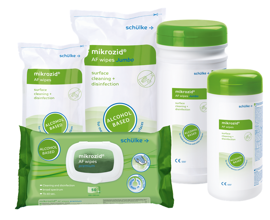 schülke Flächendesinfektion mikrozid® AF wipes Premium Softpack mit 50 Tüchern
