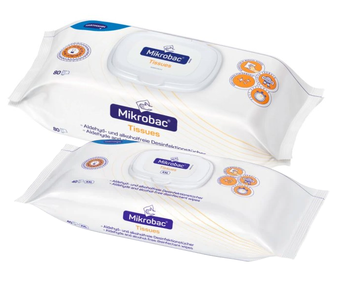 Hartmann Desinfektionstücher Mikrobac® Tissues 18 x 20cm, 80 Stk.