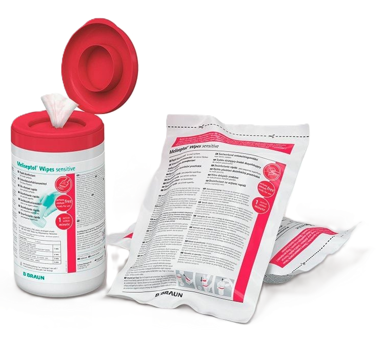 Meliseptol Wipes sensitive, Nachfüllpackung mit 60 Tüchern