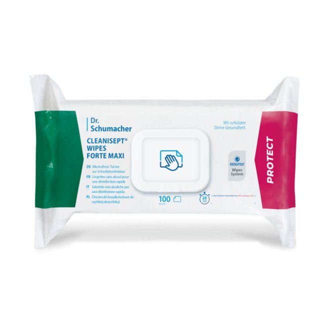 CLEANISEPT® WIPES FORTE Desinfektionstücher MAXI im Flowpack - 100  Tücher