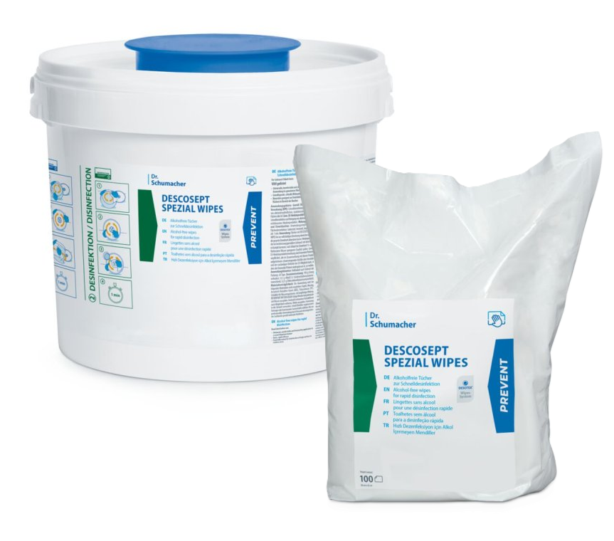 Dr. Schumacher DESCOSEPT SPEZIAL WIPES Vliestuchspender inkl 100 Tüchern