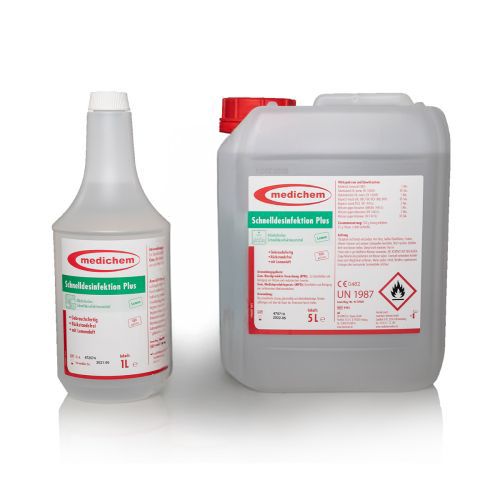medichem Schnelldesinfektion Plus - ohne Sprühkopf - Lemonduft - 1 Liter