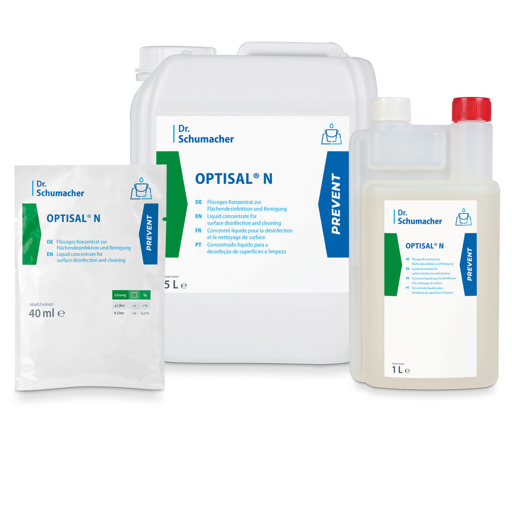 Dr. Schumacher OPTISAL® N Flüssigkonzentrat zur Flächendesinfektion und Reinigung 1 Liter Dosierflasche