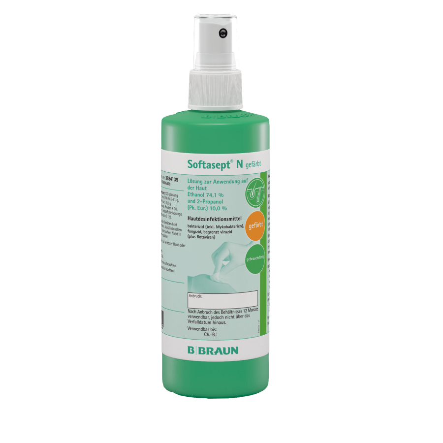 B.Braun Hautdesinfektion Softasept® N gefärbt - 250 ml Sprühflasche