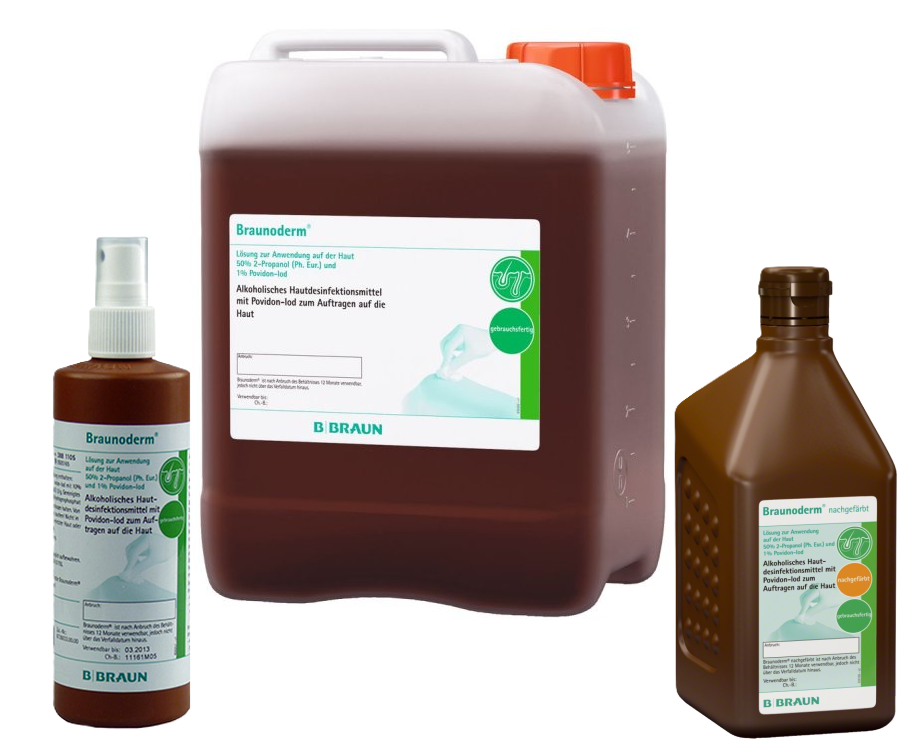 B.Braun Hautdesinfektion Braunoderm® gefärbt 250.0 mL