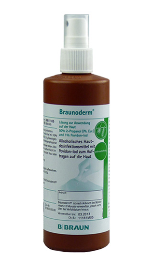 B.Braun Hautdesinfektion Braunoderm® gefärbt 250.0 mL