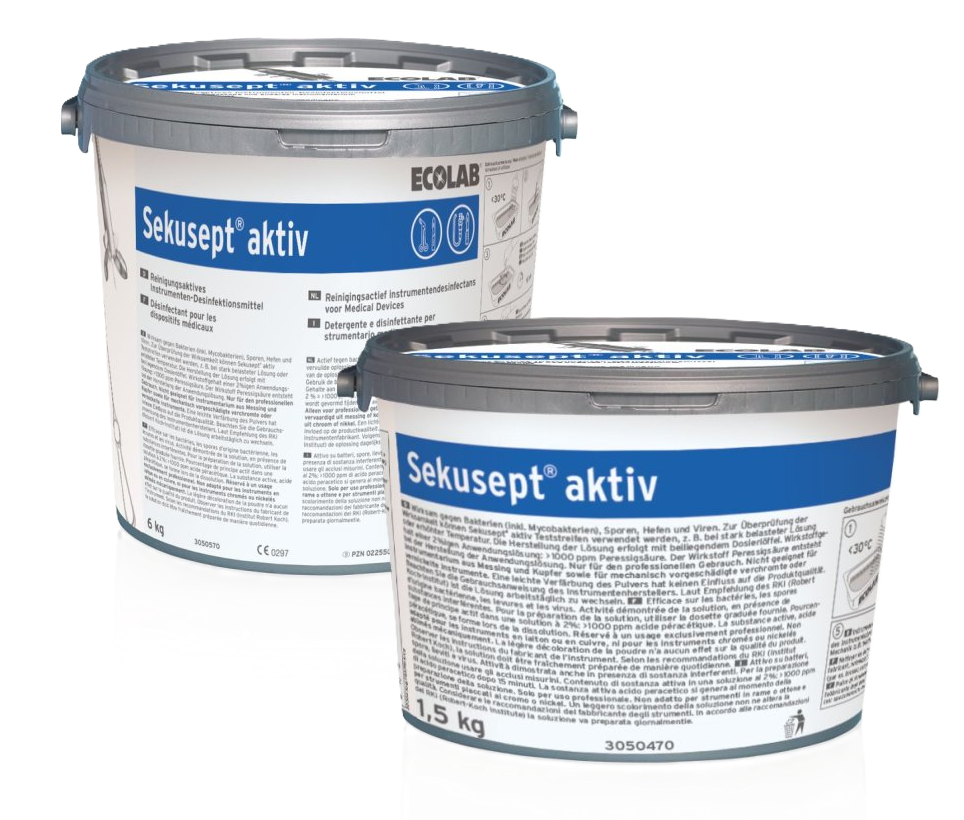 Sekusept Aktiv Instrumentendesinfektion - 1,5 kg Eimer mit Messlöffel