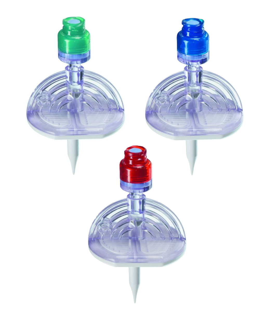 B. Braun Zuspritz- und Entnahmespike Mini-Spike® 2 mit Safeflow- Ventil grün, ohne Partikelfilter, Belüftungsfilter: 0,45 µm