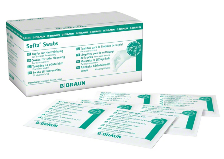 B.Braun Softa Swabs Alkoholtupfer - 65 x 30 mm - 100 Stück