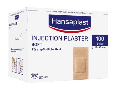 Hansaplast Soft Injektionspflaster - 1,9 x 4 cm - 100 Stück