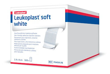 Leukoplast soft white, Injektionspflaster, 19x40 mm, 500 Strips,
