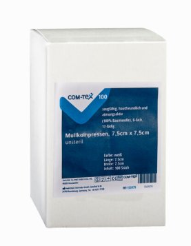 COM-TeX® Sterile Mullkompressen, 8-fach 5 x 5 cm - 25 x 2 Stück