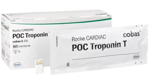 Cardiac Teste für Cobas H232 - Cardiac POC Troponin T-Test (für Typ HBM4) - 10 Teste